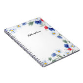 PERSONALISIEREN: Minimalistisch gestrichene Blume  Notizblock (Rechte Seite)