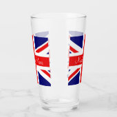 Personalisieren mit dem Namen Britische Flagge Glas (Links)