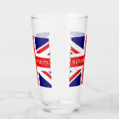 Personalisieren mit dem Namen Britische Flagge Glas (Rechts)