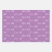 Personalisieren mit Ihrem Namen Geschenkpapier Set (Vorderseite)