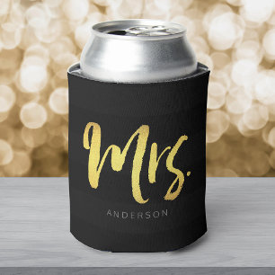 Personalisieren mit Name Imitate Gold Mrs. Black S Dosenkühler