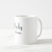 Personalisieren mit Name LADY Geschenk Kaffeetasse (VorderseiteRechts)