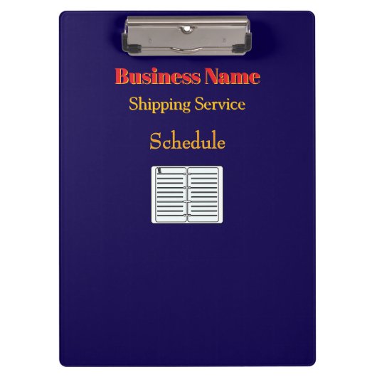 Personalisieren mit Name Shipping Service Klemmbrett (Vorderseite)
