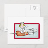 Personalisieren mit Namen - Das Super Nurse Postkarte (Vorne/Hinten)