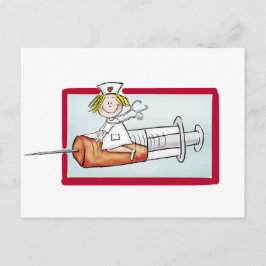 Personalisieren mit Namen - Das Super Nurse Postkarte