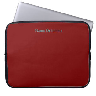 Personalisieren mit Namen Dk Rot  Laptopschutzhülle