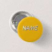 Personalisieren mit Namen Gelb Button (Vorne & Hinten)
