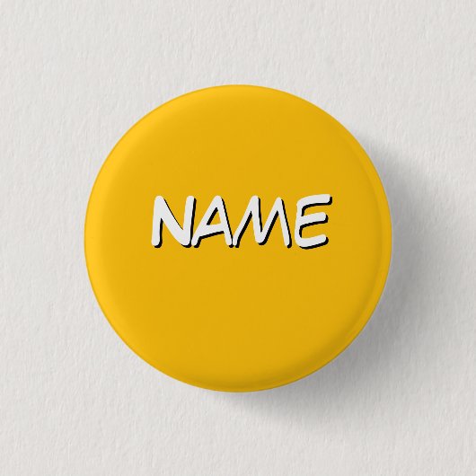 Personalisieren mit Namen Gelb Button (Vorderseite)