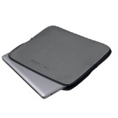 Personalisieren mit Namen Grau  Laptopschutzhülle (Vorne Knopf)
