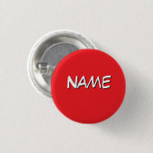 Personalisieren mit Namen Rot Button (Vorne & Hinten)
