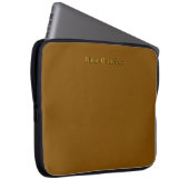 Personalisieren mit Namensinitialen Braun      Laptopschutzhülle (Vorne Rechts)