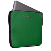 Personalisieren mit Namensinitialen Grün Laptopschutzhülle (Vorne Rechts)