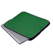 Personalisieren mit Namensinitialen Grün Laptopschutzhülle (Vorne Knopf)