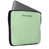 Personalisieren mit Namensinitialen Mintgrün Laptopschutzhülle (Vorne Rechts)