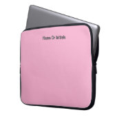 Personalisieren mit Namensinitialen Rosa Laptopschutzhülle (Vorderseite Links)