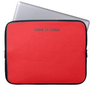 Personalisieren mit Namensinitialen Rot     Laptopschutzhülle