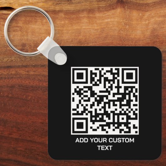 Personalisieren mit QR-Code für eine moderne Touch Schlüsselanhänger (Vorderseite)