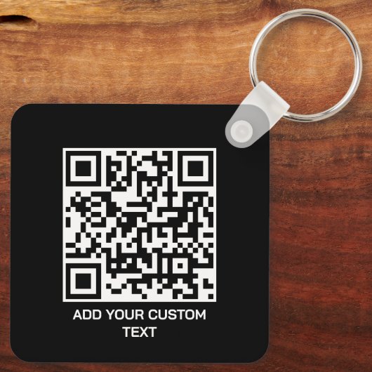 Personalisieren mit QR-Code für eine moderne Touch Schlüsselanhänger (Rückseite)