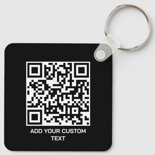 Personalisieren mit QR-Code für eine moderne Touch Schlüsselanhänger (Rückseite)