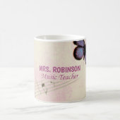 Personalisieren, Musik-Schmetterlinge dank Lehrer Kaffeetasse (Mittel)