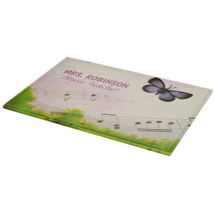 Personalisieren, Musik-Schmetterlinge dank Lehrer Schneidebrett