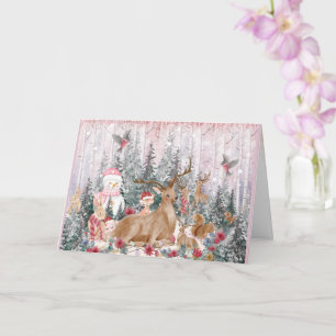 Personalisieren Mutter, Aquarellfarben Weihnachten Karte