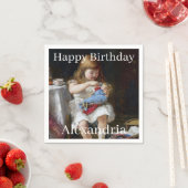 Personalisieren Name ängstliche kleine Mutter Serviette (Beispiel)