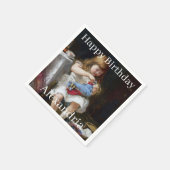 Personalisieren Name ängstliche kleine Mutter Serviette (Ecke)