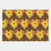 Personalisieren Name Autumn Fall Happy Birthday Geschenkpapier Set (Vorderseite 2)