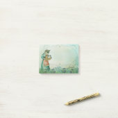 Personalisieren Name Viktorianisch Katzenkätzchen  Post-it Klebezettel (Auf Schreibtisch)