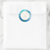 *~* PERSONALISIEREN Nautical Beach Umschlag Aufkle Runder Aufkleber (Tasche)