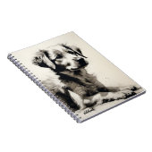 PERSONALISIEREN: Niedliche Welpe | Notebook-Journa Notizblock (Rechte Seite)