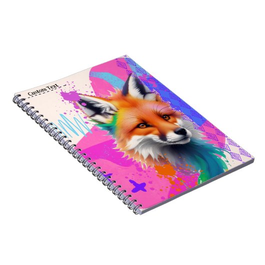 PERSONALISIEREN: Niedlicher Fuchs | Notebook-Journ Notizblock (Rechte Seite)