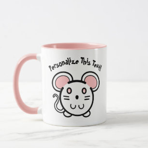PERSONALISIEREN Niedliches Weiß Tasse