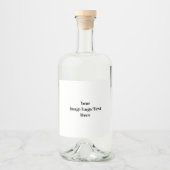 Personalisieren oder Anpassen Alkoholflaschenetikett (Vorderseite)