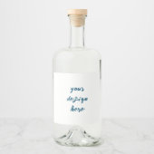 Personalisieren oder Anpassen Alkoholflaschenetikett (Vorderseite)