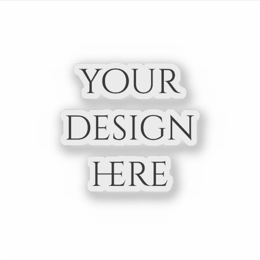 Personalisieren oder Anpassen Aufkleber (Vorderseite)