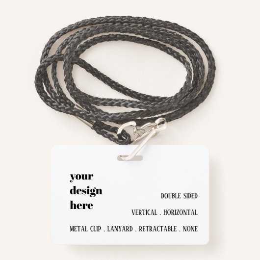 Personalisieren oder Anpassen Ausweis (Vorderseite mit Schlüsselband)