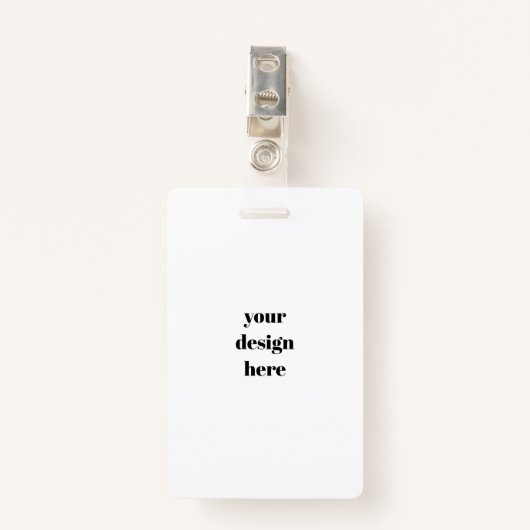 Personalisieren oder Anpassen Ausweis (Vorderseite mit Klammer)