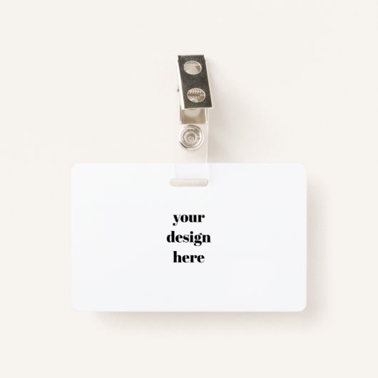 Personalisieren oder Anpassen Ausweis (Vorderseite mit Klammer)