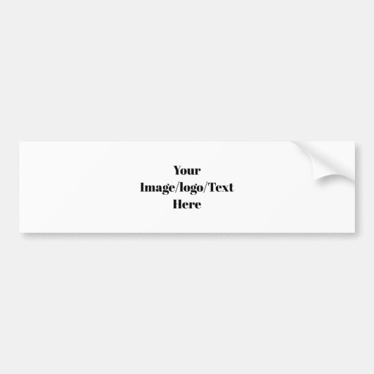 Personalisieren oder Anpassen Autoaufkleber (Vorne)