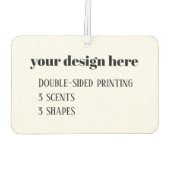 Personalisieren oder Anpassen Autolufterfrischer (Rückseite)