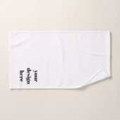 Personalisieren oder Anpassen Badhandtuch Set (Handtuch)