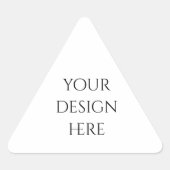 Personalisieren oder Anpassen Dreieckiger Aufkleber (Vorderseite)