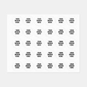 Personalisieren oder Anpassen Etiketten (Blatt)