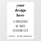 Personalisieren oder Anpassen Fensteraufkleber (Blatt)