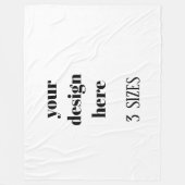 Personalisieren oder Anpassen Fleecedecke (Vorderseite)