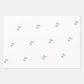 Personalisieren oder Anpassen Geschenkpapier Set (Vorderseite)