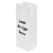Personalisieren oder Anpassen Geschenktüte Für Weinflaschen (Rückseite Schrägansicht)