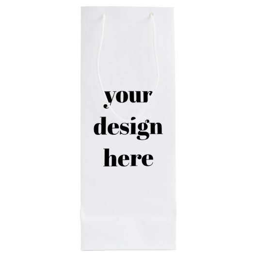Personalisieren oder Anpassen Geschenktüte Für Weinflaschen (Rückseite)
